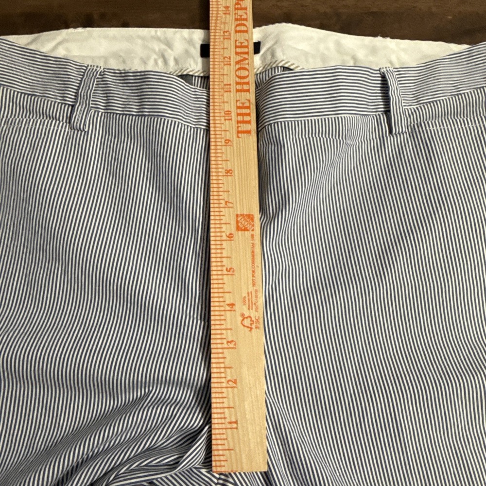 Lands' Lands End Striped Pants Size 18W Fit 2 Trouser Capris Fisherman Nautical - Picture 9 of 12
